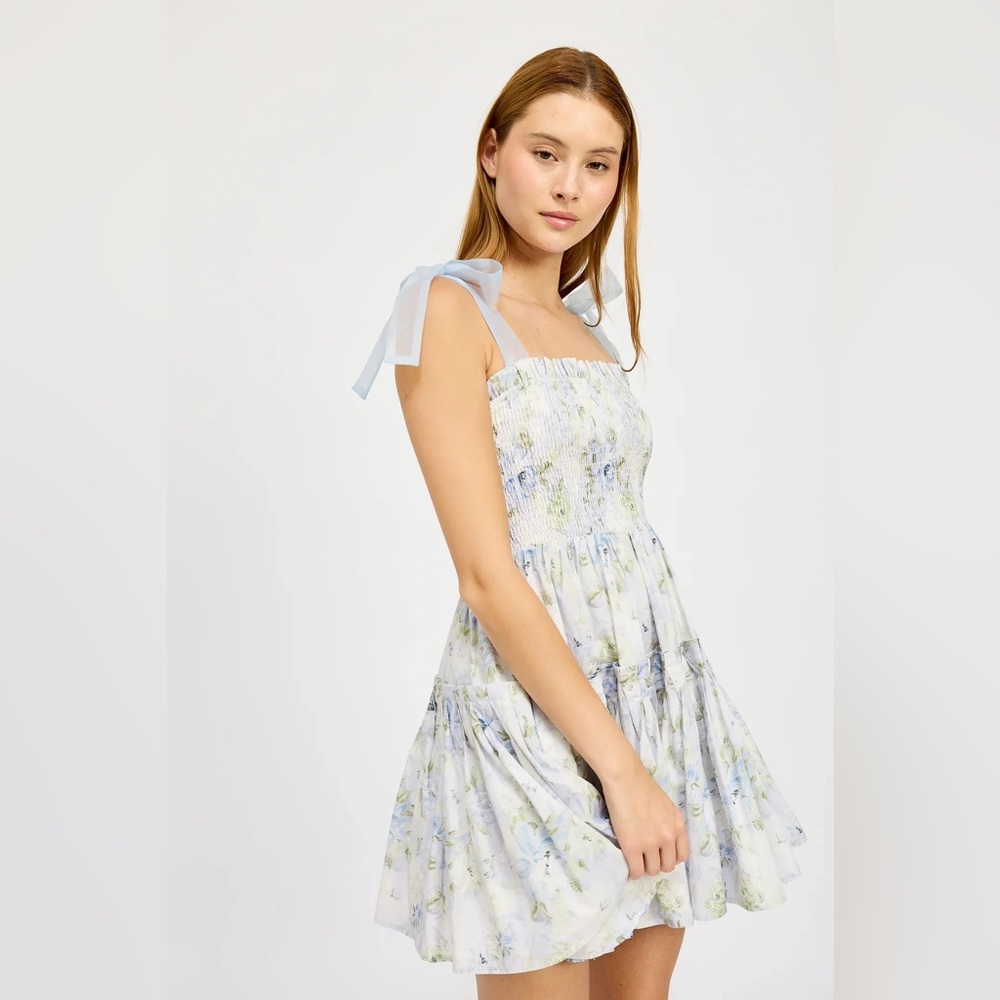 En Saison Pastel Floral Mini Dress